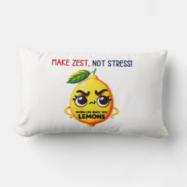 Cojín Lumbar Cuando la vida te da un Personalizado de lémulos