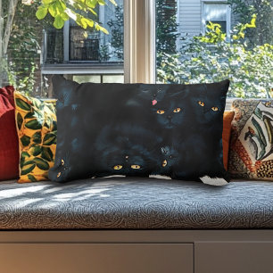 Cojín Lumbar Cuchillo de gato negro