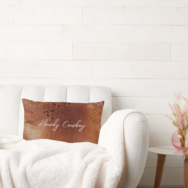 Cojín Lumbar Cuero negro marrón (Sofá)