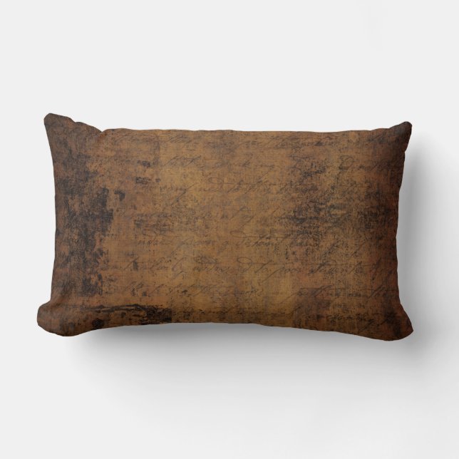 Cojín Lumbar Cuero Vintage (Anverso)