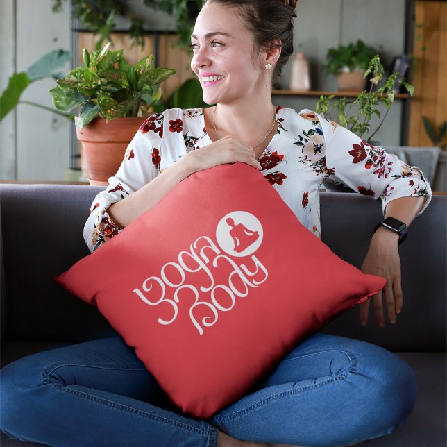 Cojín Lumbar Cuerpo De Yoga Con Impresión Gráfica De Yoga Pose (Subido por el creador)