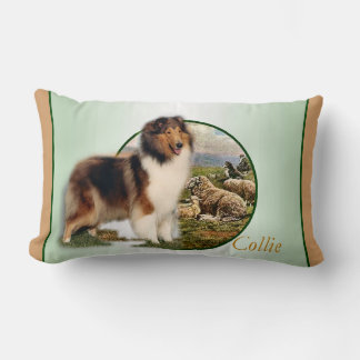 Cojín Lumbar Cuidador de collie rudo de la oveja
