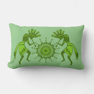 Cojín Lumbar Cultura de los nativos estadounidenses - Baile sol