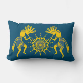 Cojín Lumbar Cultura de los nativos estadounidenses - Baile sol