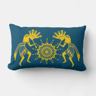 Cojín Lumbar Cultura de los nativos estadounidenses - Baile sol