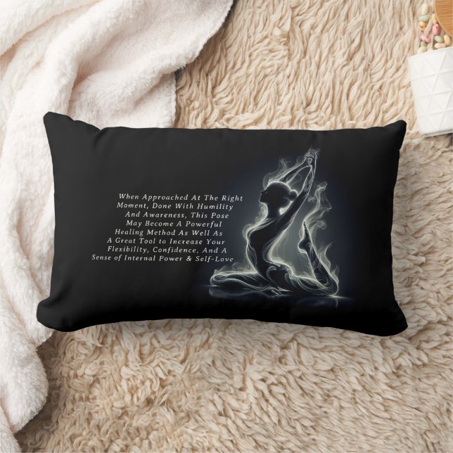 Cojín Lumbar Curador de Reiki de yoga, una pierna de paloma (Manta)