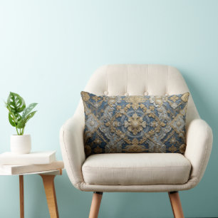 Cojín Lumbar Cushion lumbar azul imperial 33 x 53 cm