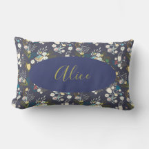 Cushion lumbar floral personalizada