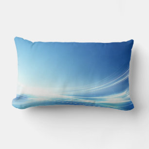 Cojín Lumbar Cushion personalizado - Resumen azul