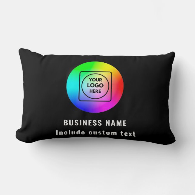 Cojín Lumbar Custom Double-Sided Company Logo Lumbar Pillow (Anverso)
