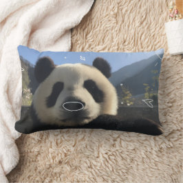 Cojín Lumbar Custom Photo Panda Pillow