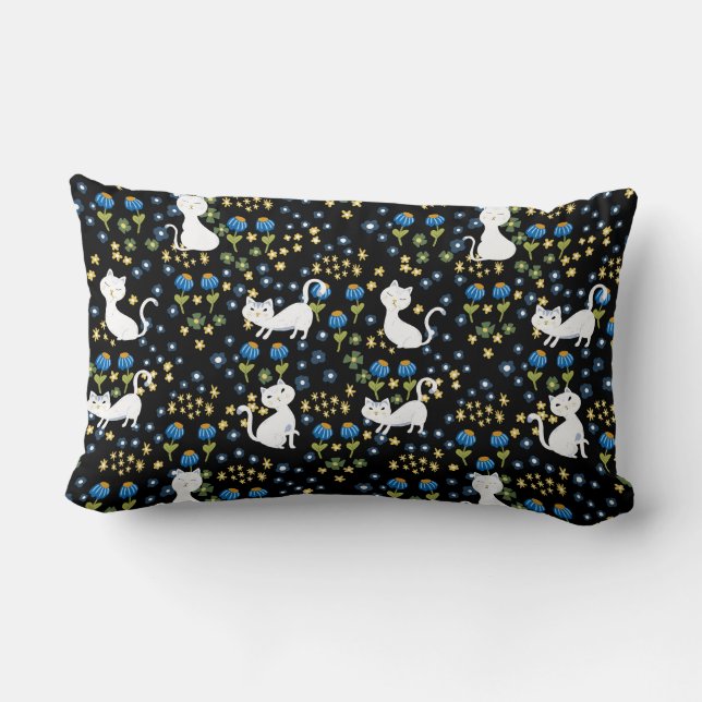 Cojín Lumbar Cute cats (Reverso )