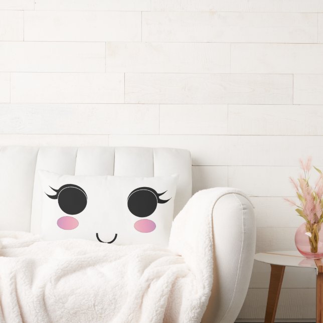 Cojín Lumbar Cute Kawaii Pillow (Sofá)
