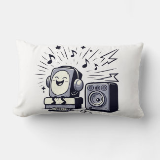 Cojín Lumbar Cute Music Lover – Fun Cartoon Music Pillow 02