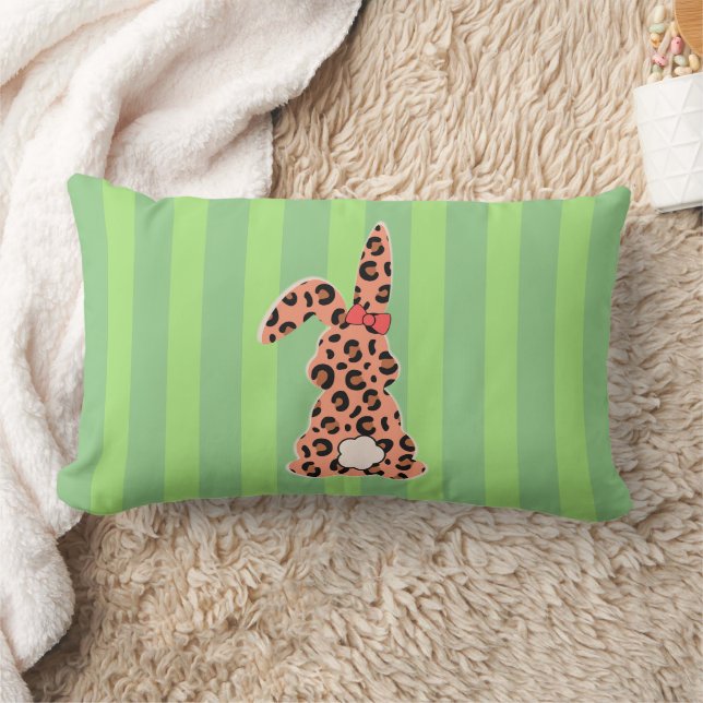 Cojín Lumbar Cute Rabbit Leopard (Manta)