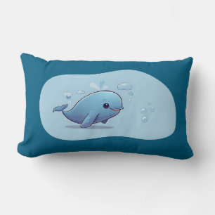 Cojín Lumbar Cute Whale