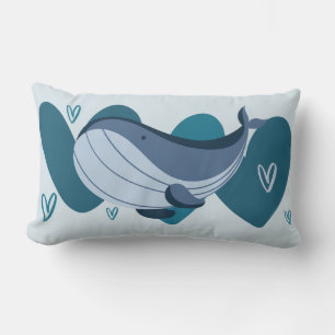 Cojín Lumbar Cute Whale