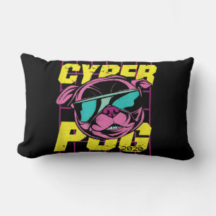 Cojín Lumbar Cyber Pug   Perro Pug de Guay