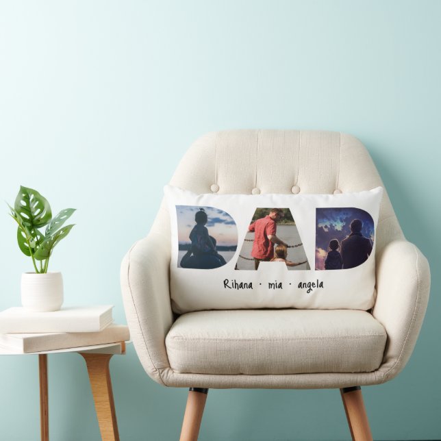 Cojín Lumbar Dad Father's day personalized photo gift  (Silla)