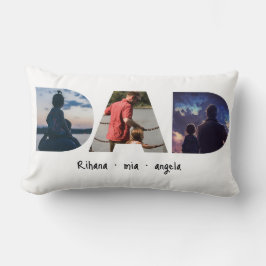 Cojín Lumbar Dad Father's day personalized photo gift 