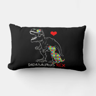 Cojín Lumbar Dadasaurus Rex Autism Awareness Orgulloso padre de