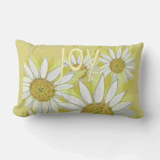 Cojín Lumbar Daisy elegante y encantador (Anverso)