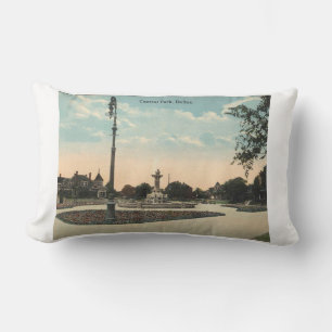 Cojín Lumbar Dallas TX, Central Park, 1910 con inspiración vint