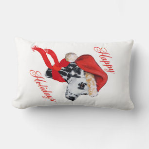 Cojín Lumbar Dálmata Felices Fiestas