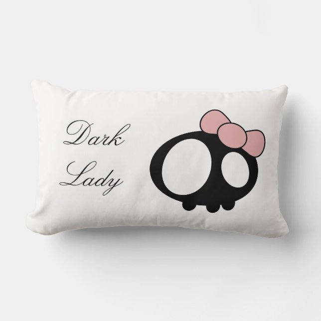 Cojín Lumbar Dark Lady Pillow (Anverso)