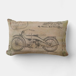 Cojín Lumbar Davidson Motorcycle Patent Harley Pendiente de Bic