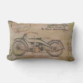 Cojín Lumbar Davidson Motorcycle Patent Harley Pendiente de Bic