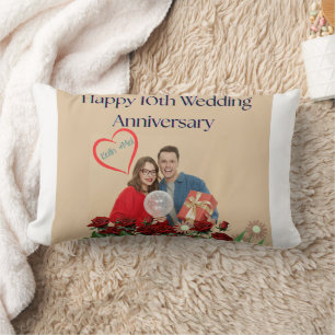Cojín Lumbar Décimo aniversario de bodas