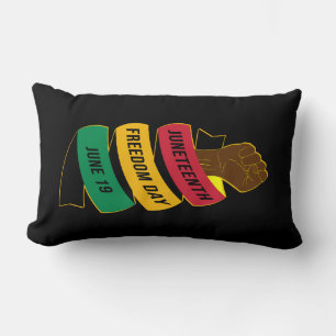 Cojín Lumbar Decimosegundo Día de la Libertad Historia Negra
