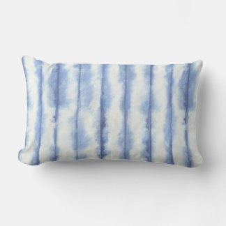 Cojín Lumbar Decoración de Denim Blue Shibori