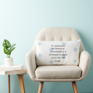 Cojín Lumbar Decoración de invierno de Aristóteles para el hoga