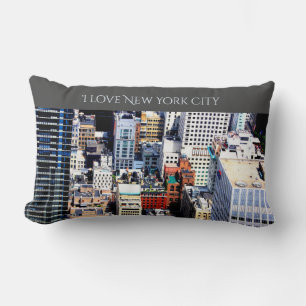 Cojín Lumbar Decoración moderna y colorida de la ciudad de Nuev
