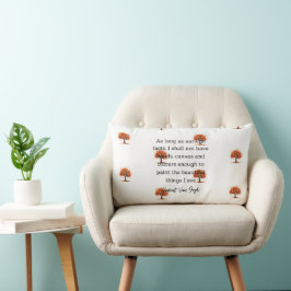 Cojín Lumbar Decoración para el hogar con cita de Van Gogh de o