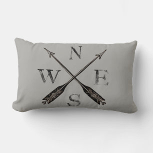 Cojín Lumbar Decoración Rústica simple de brújula