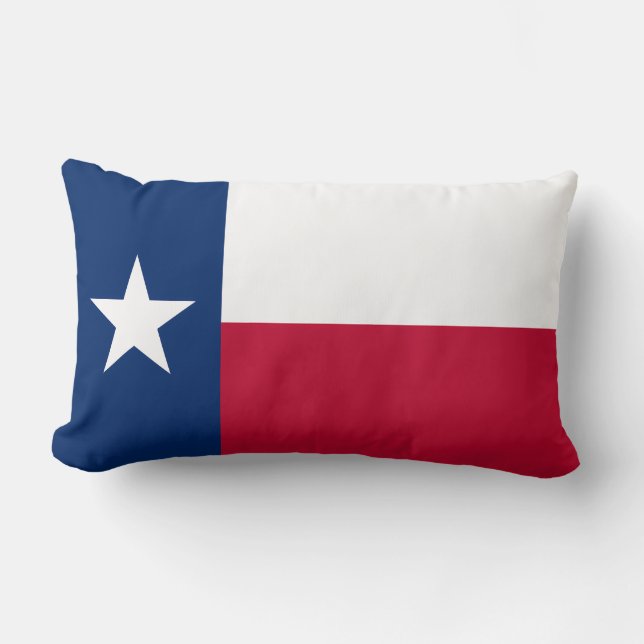 Cojín Lumbar Decoración texana de Texas Flag Home (Anverso)