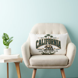 Cojín Lumbar Decoración Vintage República de California 