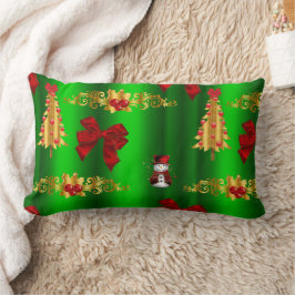 Cojín Lumbar Decoraciones De Navidad En Verde