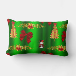 Cojín Lumbar Decoraciones De Navidad En Verde