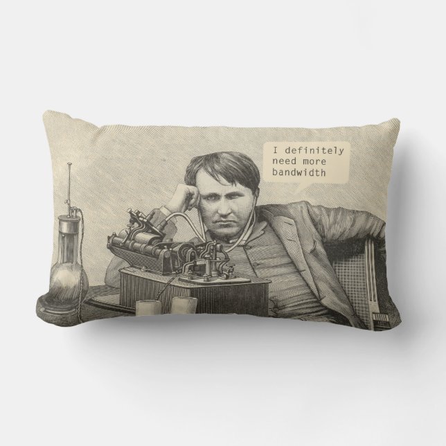 Cojín Lumbar Definitivamente Necesito Más Ancho De Banda (Anverso)