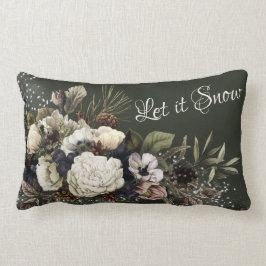 Cojín Lumbar Dejemos que nieve elegante en el jardín de inviern