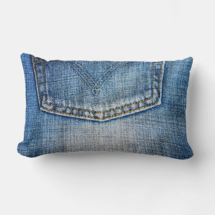 Cojín Lumbar Denim azul