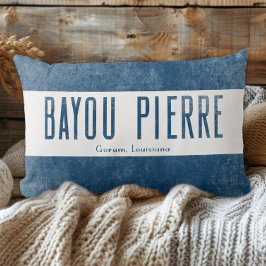 Cojín Lumbar Denim Look Bayou Pierre Louisiana State