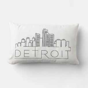 Cojín Lumbar Detroit Skyline