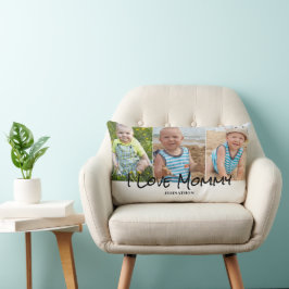 Cojín Lumbar Día de la madre de mi Collage de fotos