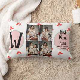 Cojín Lumbar Día de la Madre personalizado, regalo de flores de