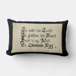 Cojín Lumbar Día de los Navidades: deseo de vacaciones en Victo